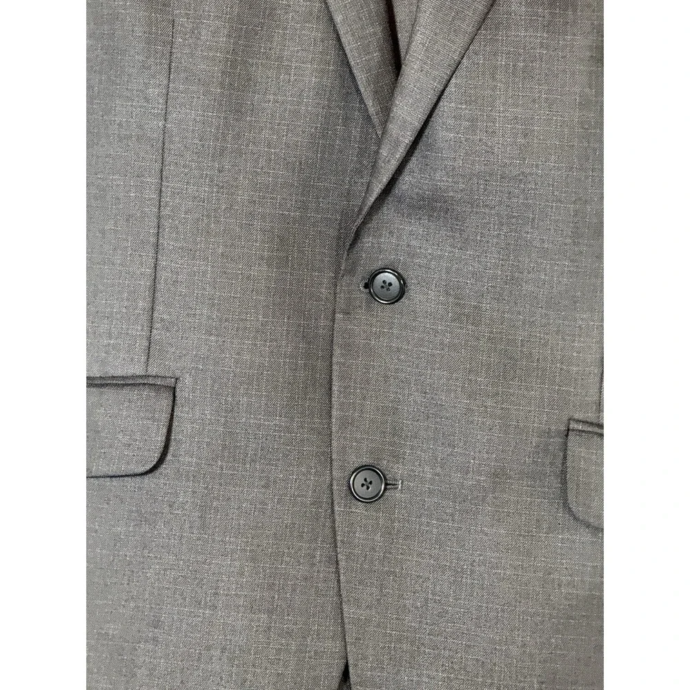 Reaction‎ Kenneth Cole Grey 44R Techi-Cole Dress Suit 2 Piece Career Classic